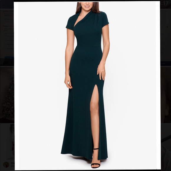 Betsy & Adam Dresses & Skirts - Betsy & Adam Asymmetrical Dress Green (Pine)